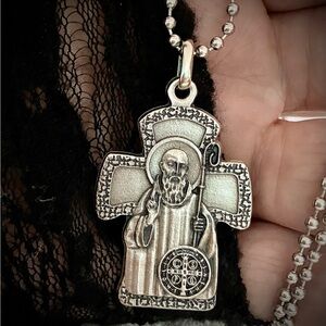 SAINT BENEDICT EXORCIST MEDALLION NECKLACE